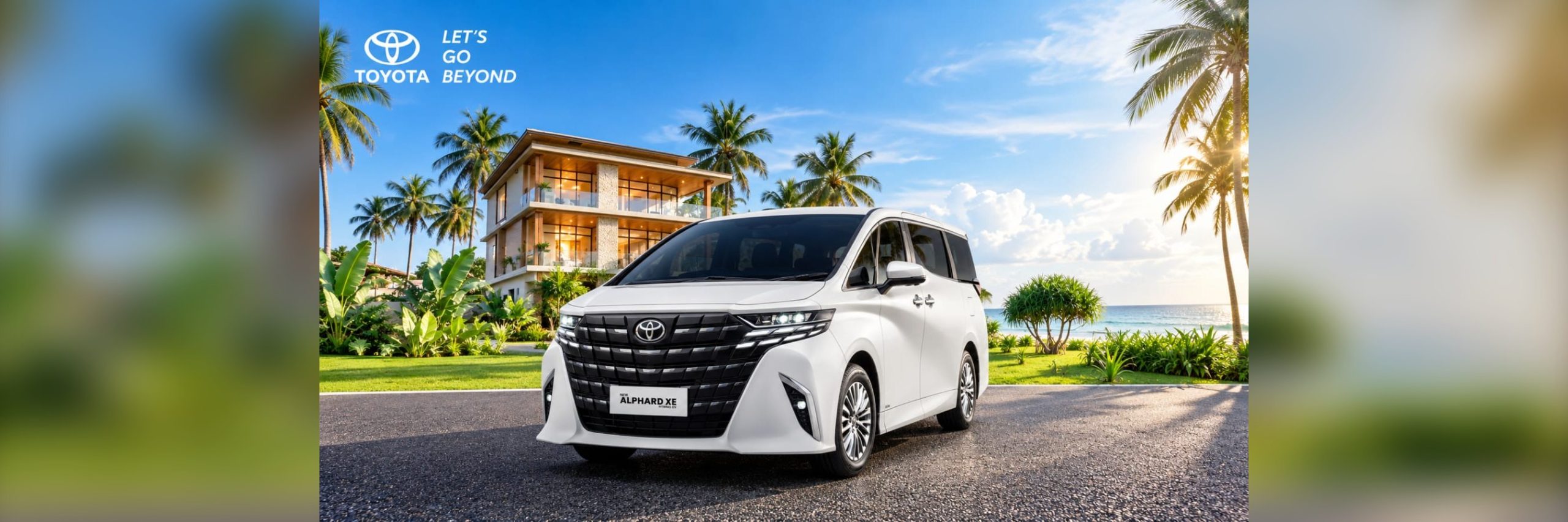 Toyota Alphard XE Hybrid EV putih