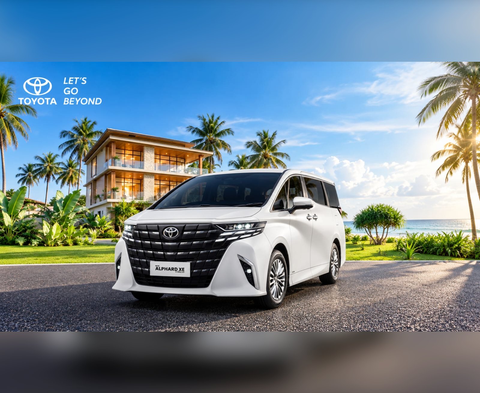 Toyota Alphard XE Hybrid EV putih